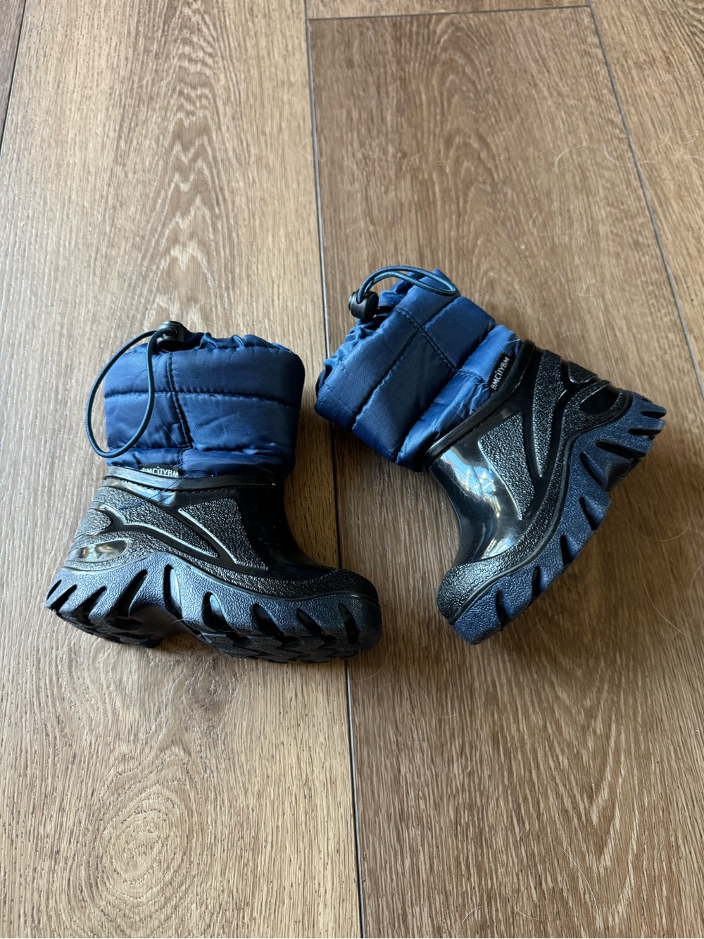 BMCiTYBM Toddler Snow Boots - Blue & Black - Size 5.5-6 Toddler (EU 22/23)